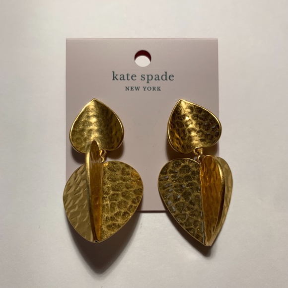 Kate Spade "Metal Petal" Earrings - Picture 2 of 4